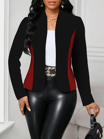 Damen Blazerjacke Modern Chic Farbblock