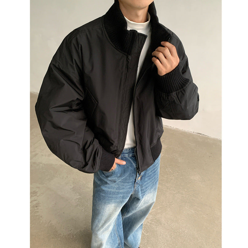Herren Bomberjacke Lässig Sportlich Mit Taschen
