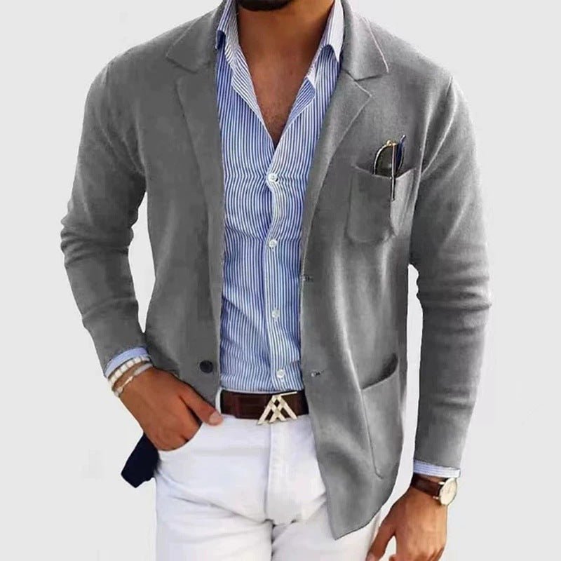 Herren Blazer Modern Elegant Baumwolle