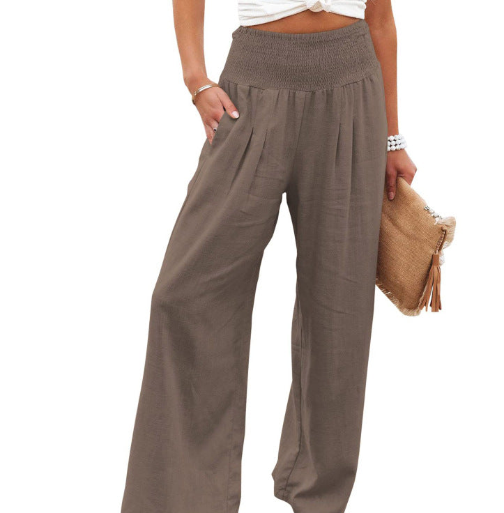 Damen Leichte Palazzo-Hosen Sommer Mode
