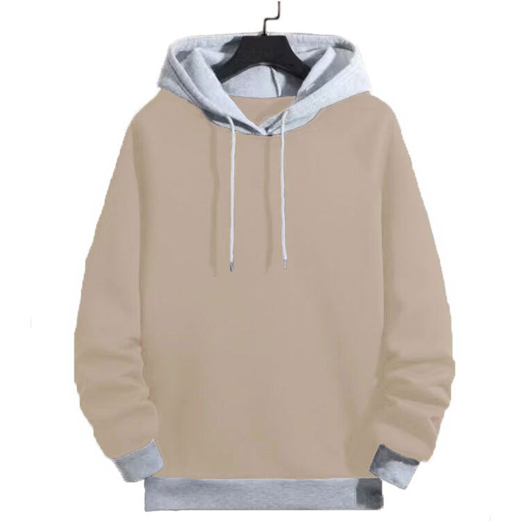 Herren Kapuzenpullover Sportlich Kontrast Ärmel
