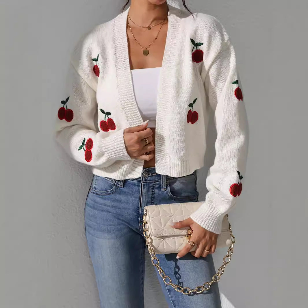 Damen Strickjacke Sommer Fruchtig Mode - IdealeKleiden