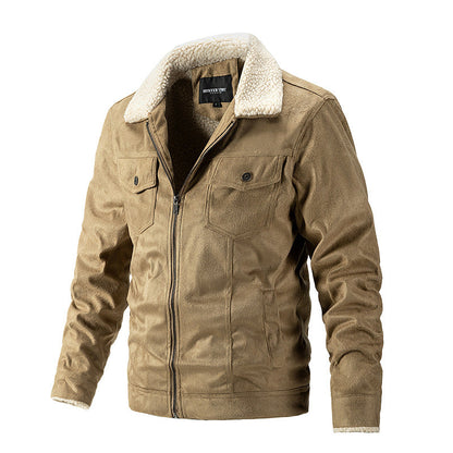 Herren Winterjacke Kunstfellkragen Praktisch