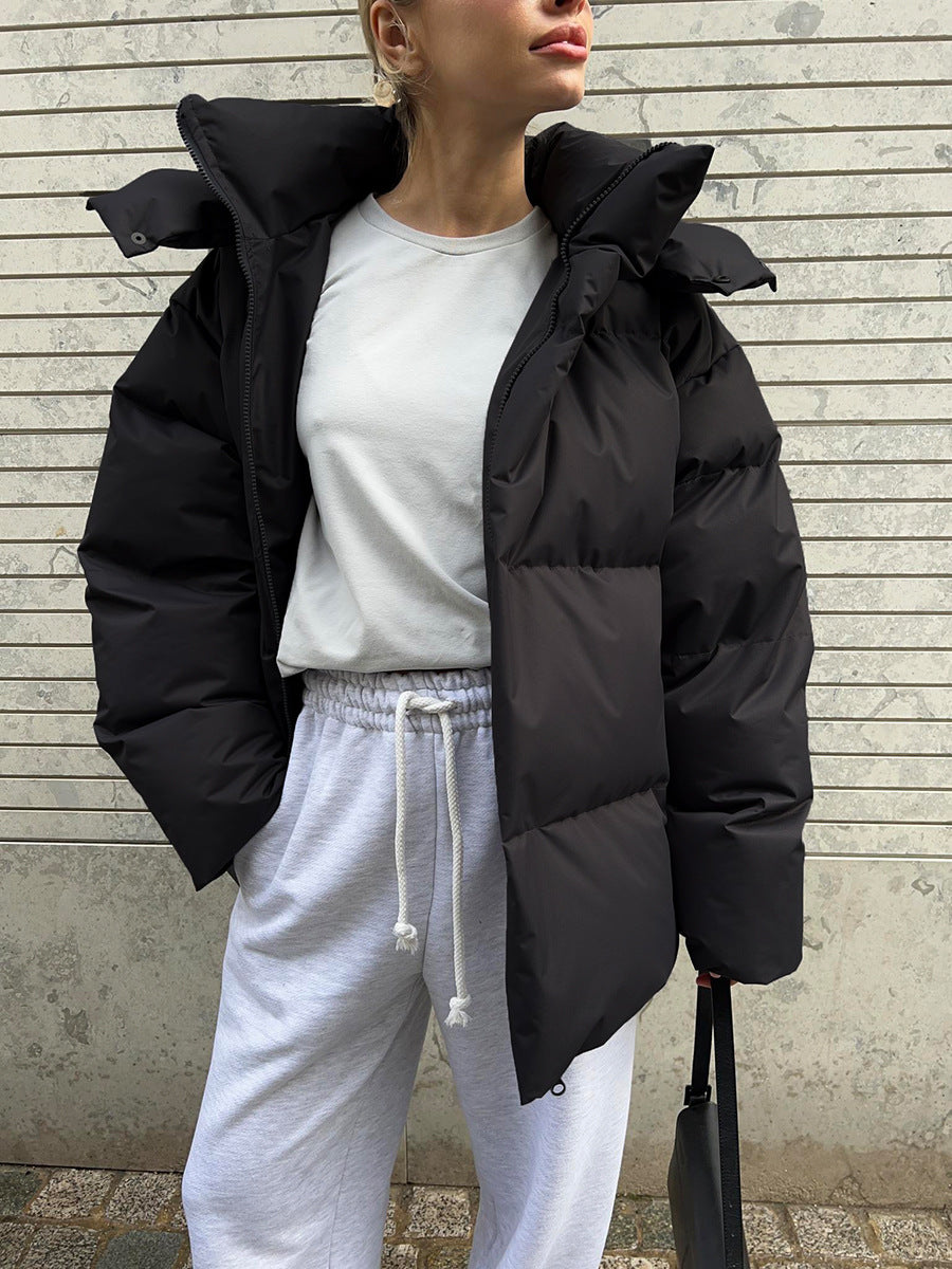 Stylische Kapuzenjacke Damen Lockere Passform