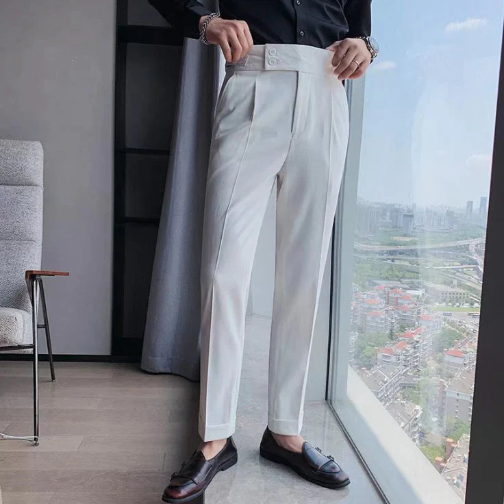 Herren-Hose Hochtaillierend Komfortabel