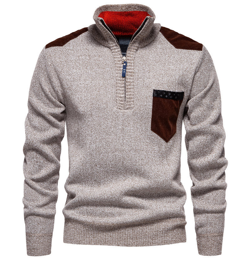 Herren Pullover Modern Halbhoch Kragen Elegantes Design