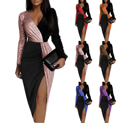 Damen Abendkleid Elegant Chic Partykleid - IdealeKleiden
