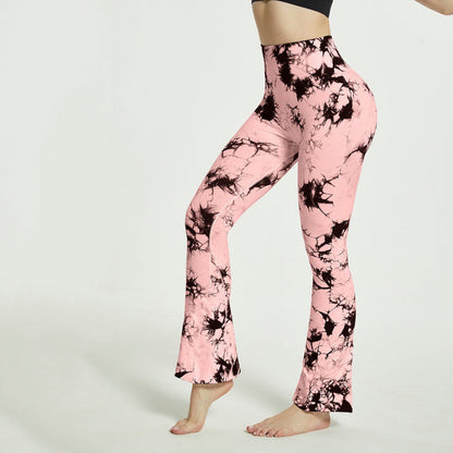 Damen Yoga Hosen Batik Muster Elegant