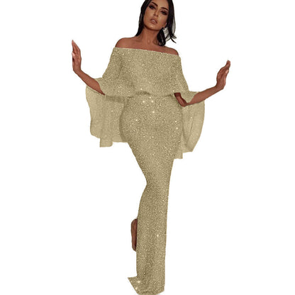 Damen Oberteil Glamour Wickeltop mit Glitzer Akzenten