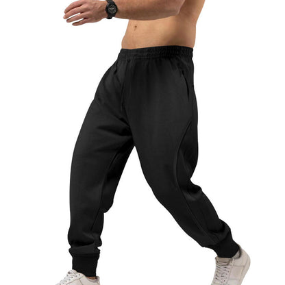Herren Sport Sweatpants Elastisch Mit Reißverschlusstaschen