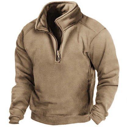 Herren Fleece Pullover Warm Hochkragen