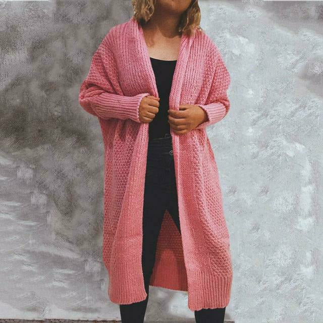 Elegante Strickjacke Damen Lang