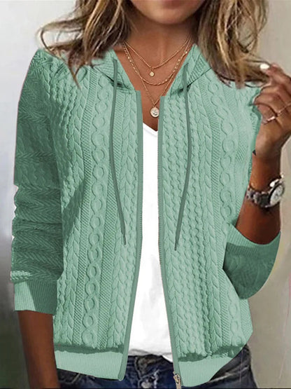 Damen Strickjacke Zopf Muster Soft Qualität