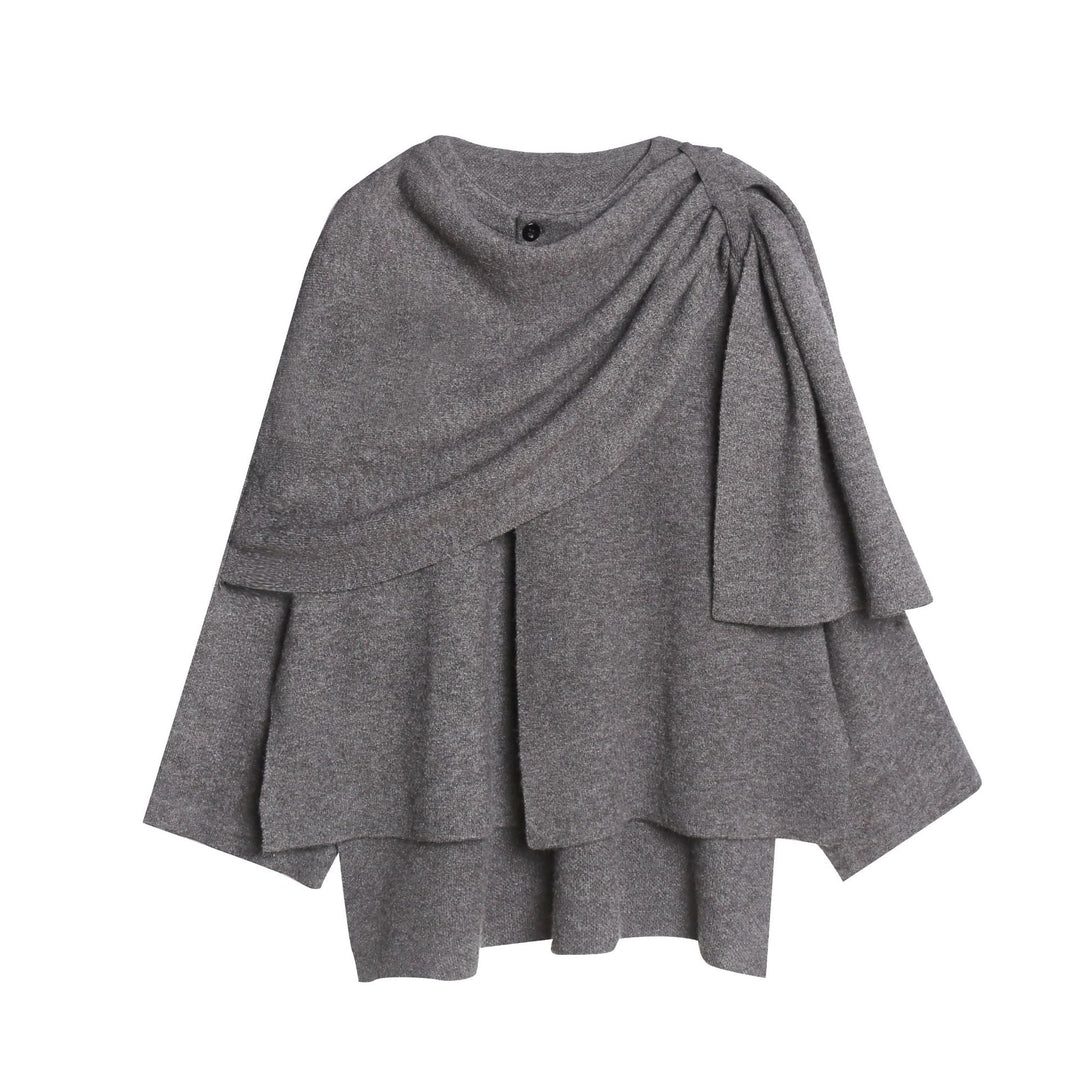 Damen Strickponcho Weich Gemütlich Elegant
