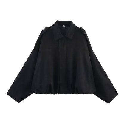 Damen Oversized Jacke Lässig Chic_Style