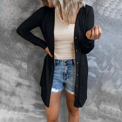 Strickjacke Bequem Lange Ärmel Oversized Design