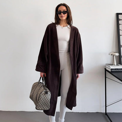 Weicher Damen Wintermantel Oversized Stil