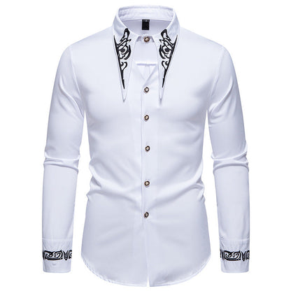 Herren Hemd Modern Kragen Design