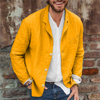 Sommerblazer Leicht Leinen für Männer