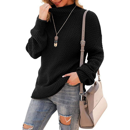 Bequemer Rollkragen Pullover Gemütlich Strick