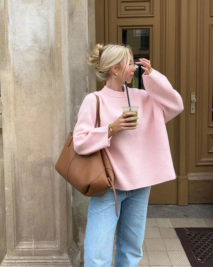 Pullover mit Rindersauce-Print - IdealeKleiden