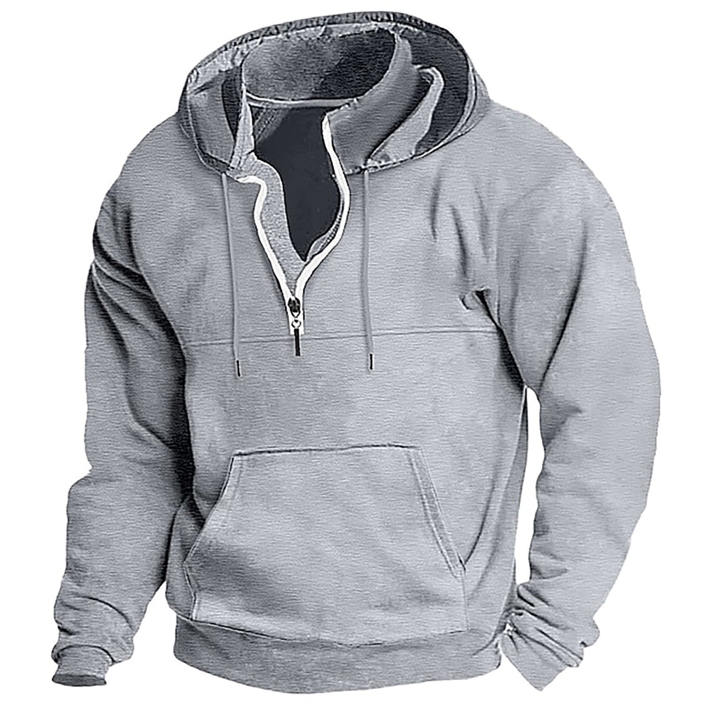 Herren Kapuzenpullover Bequem Reißverschluss - IdealeKleiden