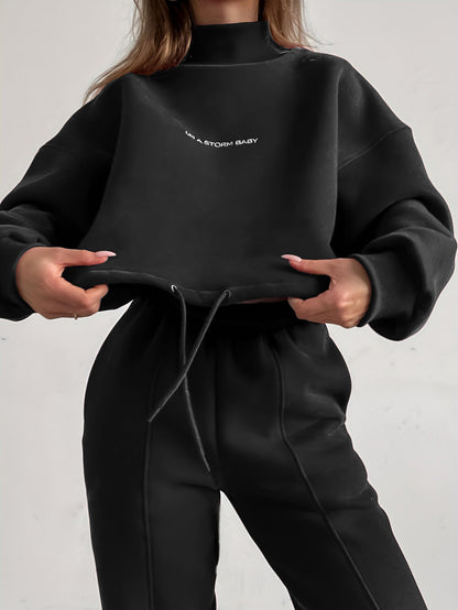 Damen Sport Set Hoodie Jogginghose Bequem