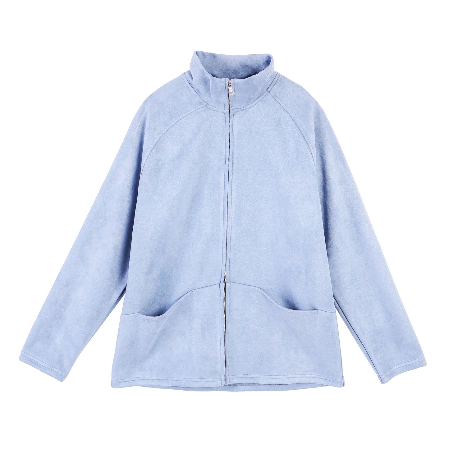Damen Fleecejacke Warm Hochkragen Praktisch