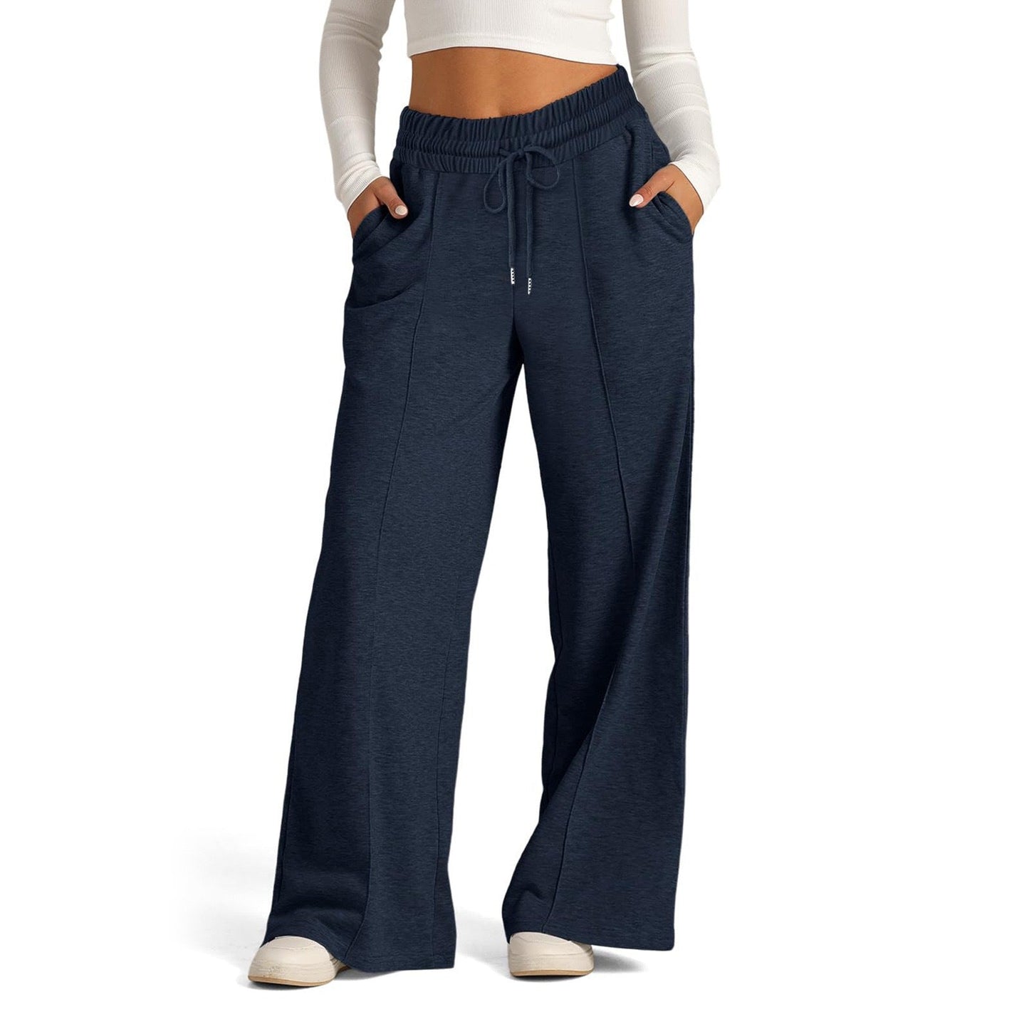 Damen Jogginghosen Bequem Elastisch Mit Taschen
