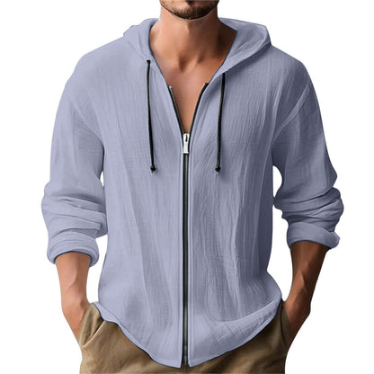 Herren Kapuzenjacke Modern Reißverschluss Style
