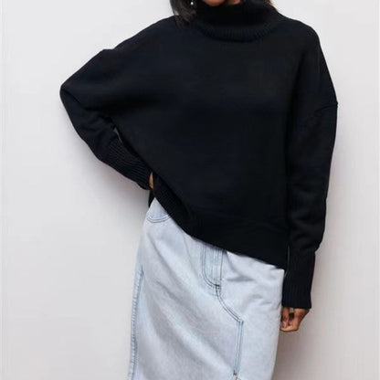 Damen Oversized Pullover Weich Struktur
