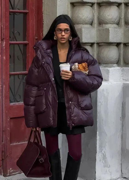 Stylische Übergrößen Pufferjacke Gloss