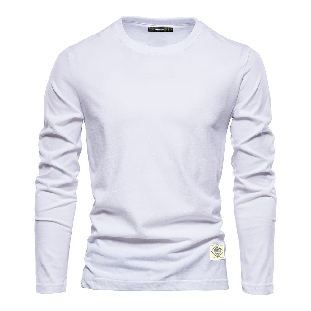 Herren Langarm T-Shirt Baumwolle Modern Fit