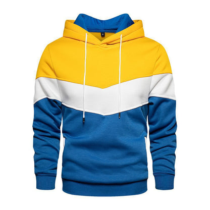 Herren Trendpullover Kapuze Geometrisches Muster