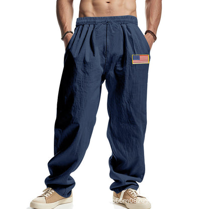 Herren Freizeithose Amerikanisches Design Elastischer Bund