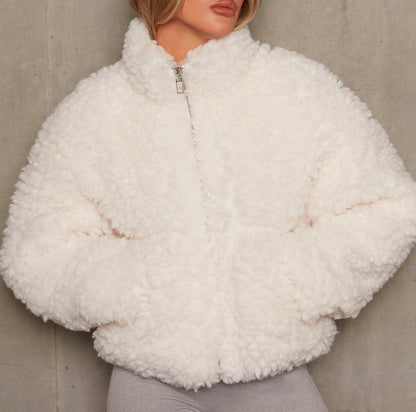 Warme Schafwolljacke Winter