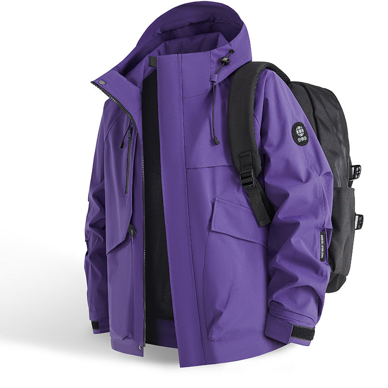 Herren Outdoor Jacke Waterproof Praktisch Verstellbar