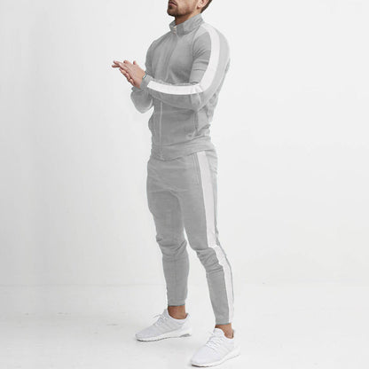 Herren Trainingsanzug Sportlich Streifen Design
