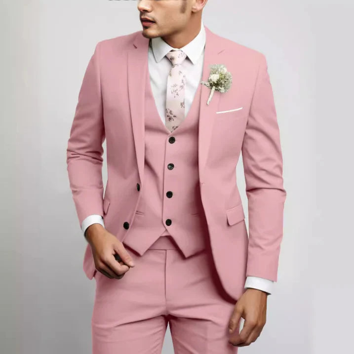 Herren Anzug 3-teilig Slim Fit
