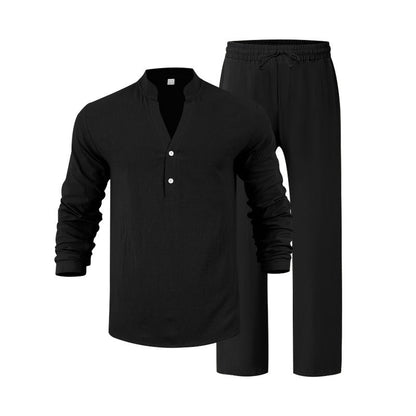 Herren Homewear-Set Bequem Elegant Lang