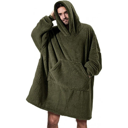 Damen Oversize Hoodie Weich Fleece Kapuze
