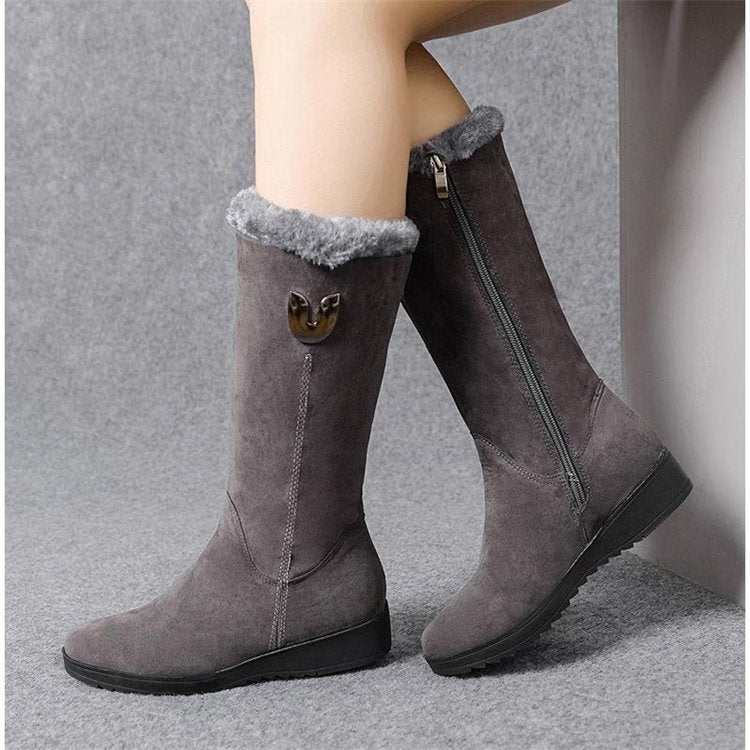 Elegante Winterstiefel mit Fellverkleidung