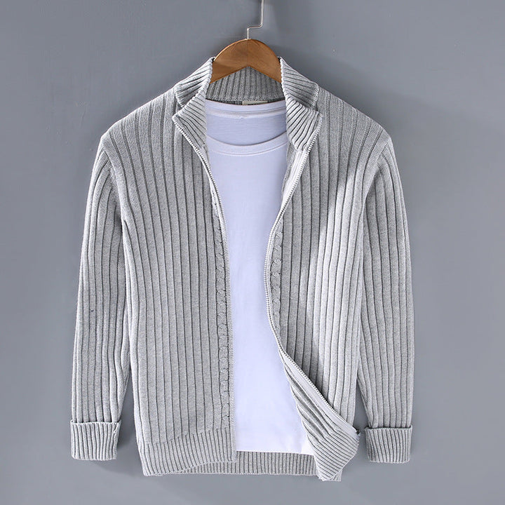Herren Pullover Luxus Reißverschluss Design