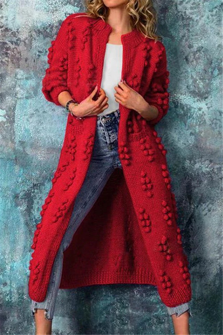 Lange Strickweste Damen Elegant