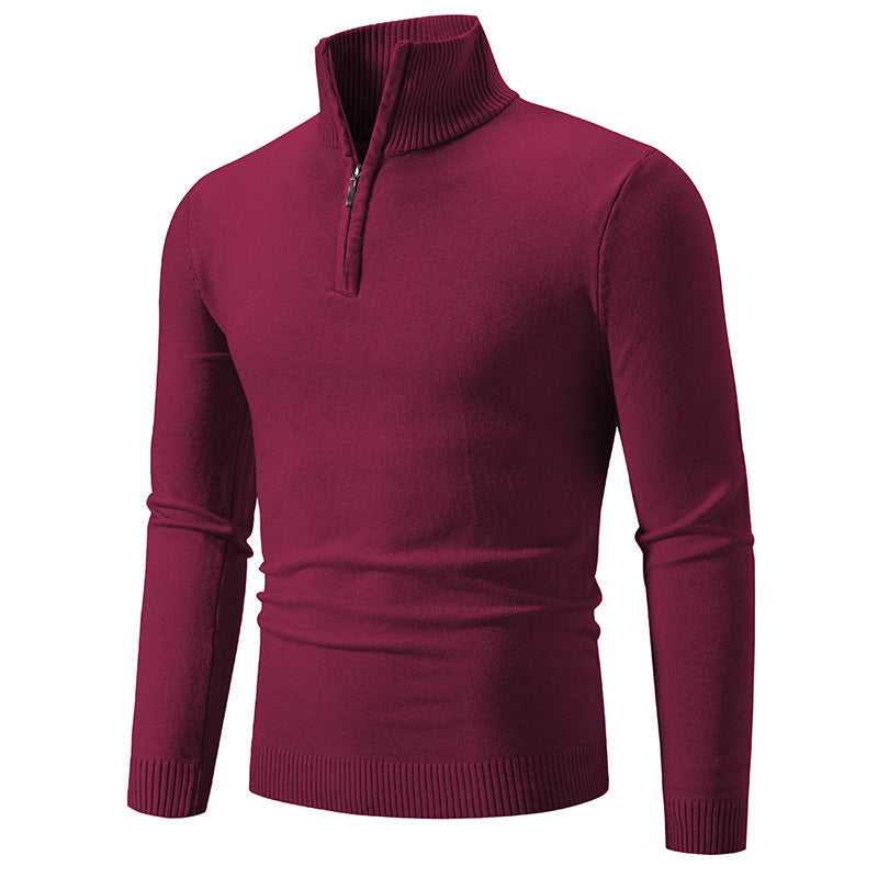 Herren Pullover Modern Kurz Reißverschluss