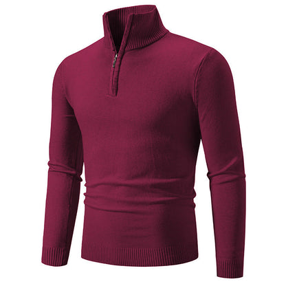 Herren Pullover Modern Kurz Reißverschluss