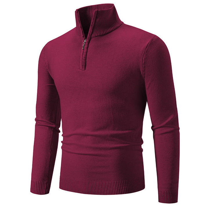 Herren Pullover Modern Kurz Reißverschluss