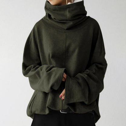 Trendiger Einfarbig Rollkragen Pullover