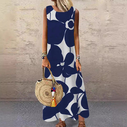 Damen Sommerkleid Floral Leichtigkeit Raffung