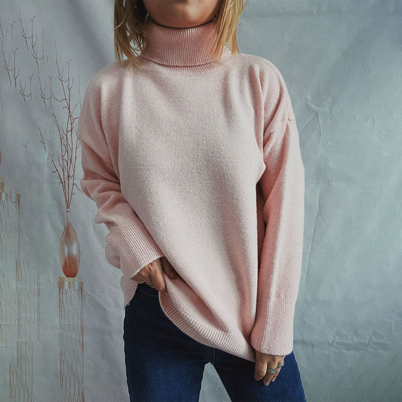 Einfacher Strickpullover Weich Bequem Alltagskleidung